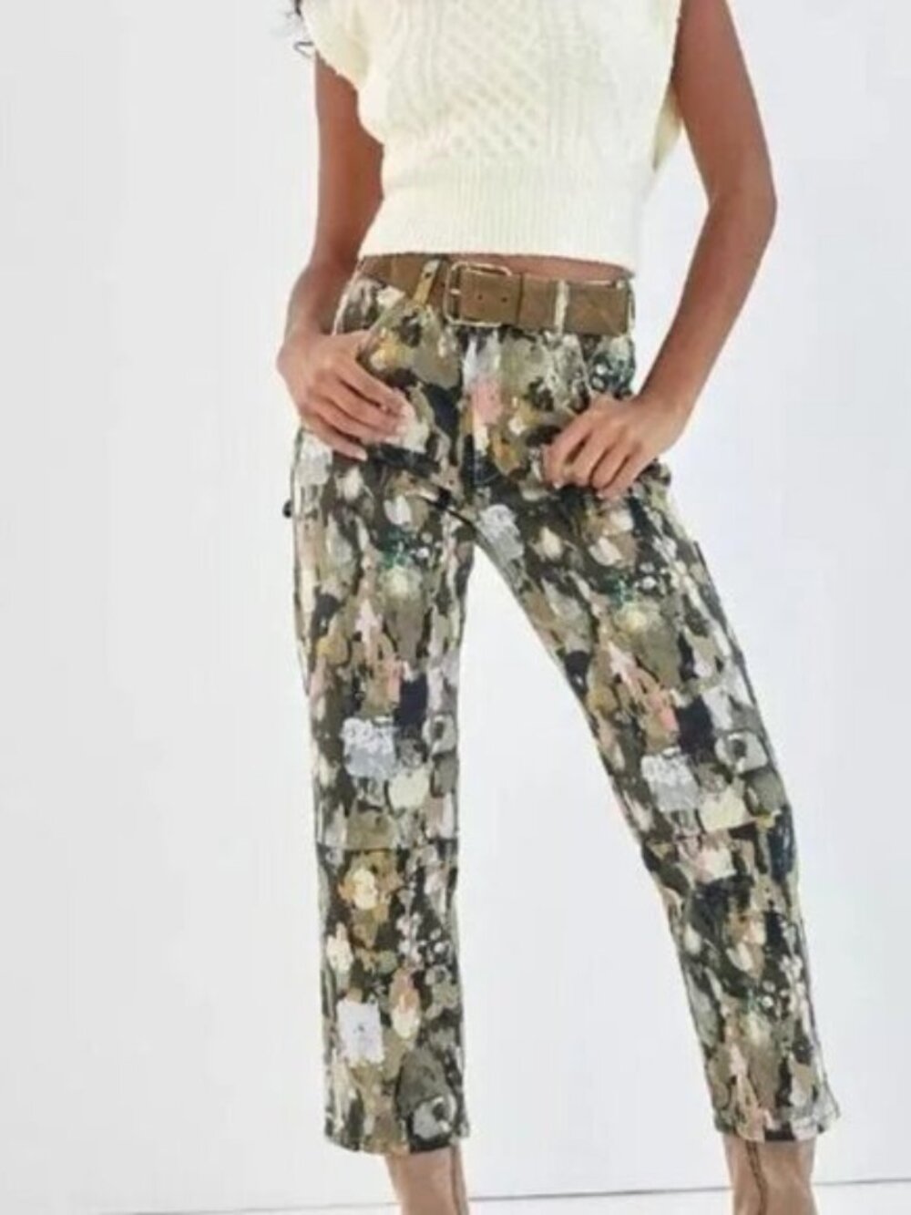 Anthropologie Pilcro Ultra High-Rise Relaxed Carpenter Jeans Womens Size 29